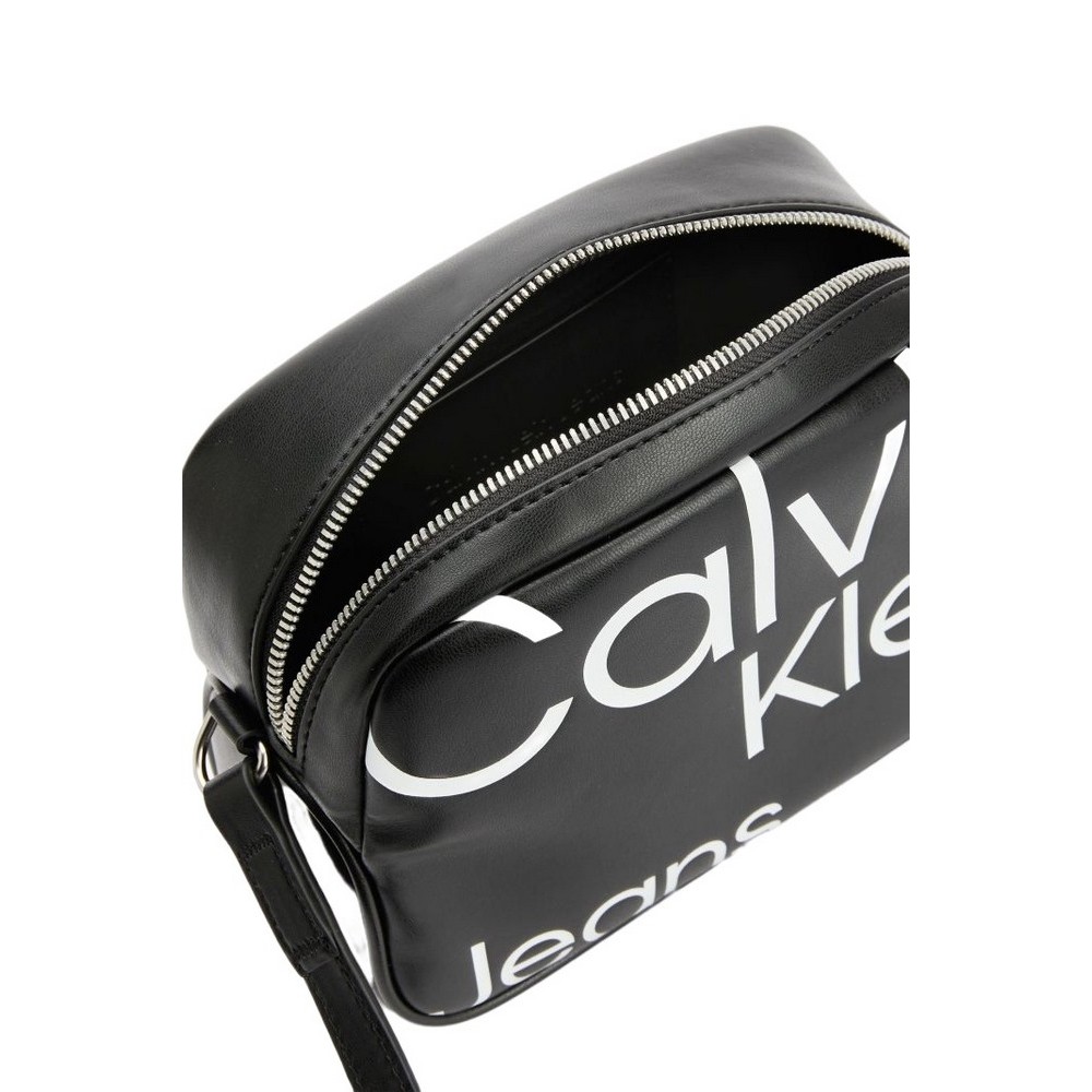 CALVIN KLEIN JEANS SLEEK CAMERA BAG20 AOP ΤΣΑΝΤΑ ΓΥΝΑΙΚΕΙΟ BLACK